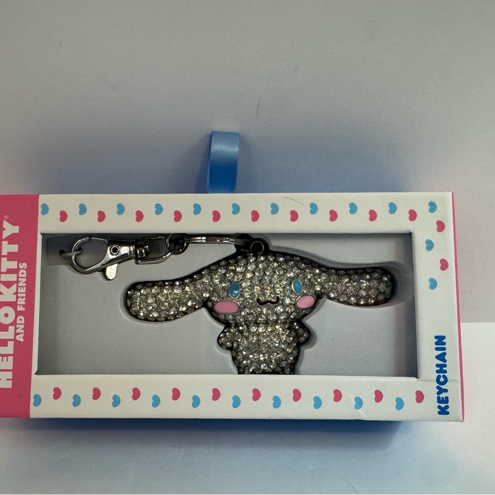 Cinnamoroll Hello Kitty Metal Keychain